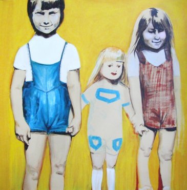 gallery/tres personagens, ost, 60x60cm, 2006, fernando guimarães